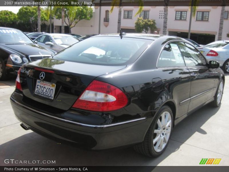 Black / Black 2007 Mercedes-Benz CLK 350 Coupe
