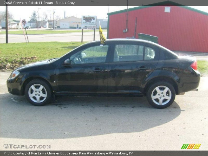 Black / Gray 2008 Chevrolet Cobalt LT Sedan