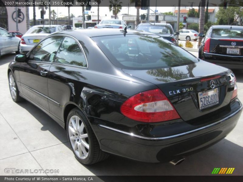Black / Black 2007 Mercedes-Benz CLK 350 Coupe