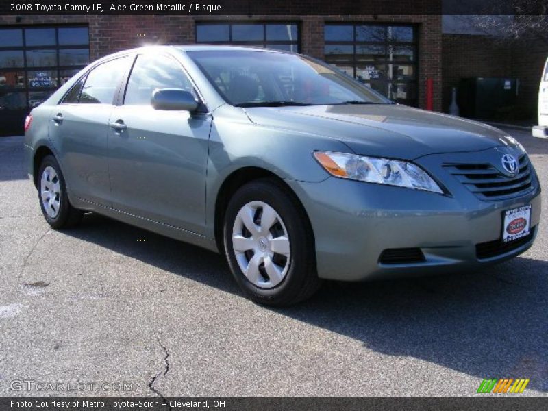 Aloe Green Metallic / Bisque 2008 Toyota Camry LE