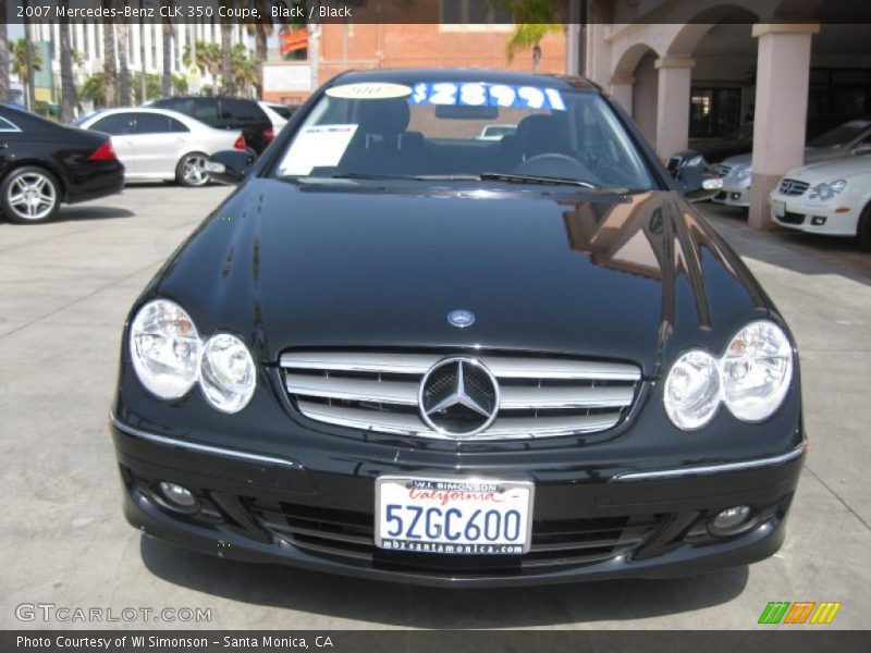 Black / Black 2007 Mercedes-Benz CLK 350 Coupe