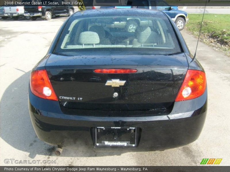 Black / Gray 2008 Chevrolet Cobalt LT Sedan