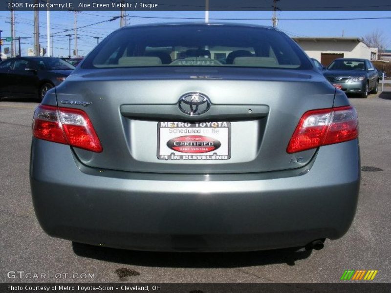 Aloe Green Metallic / Bisque 2008 Toyota Camry LE