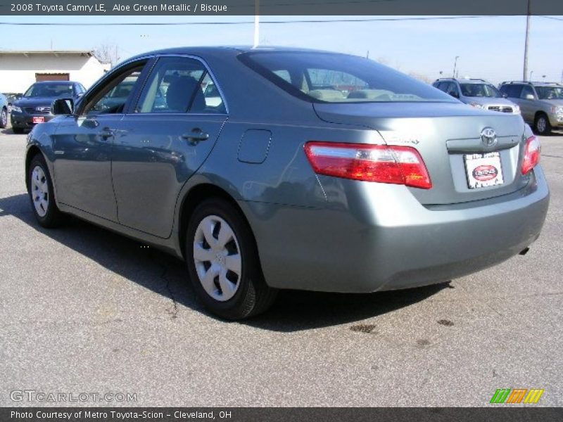 Aloe Green Metallic / Bisque 2008 Toyota Camry LE