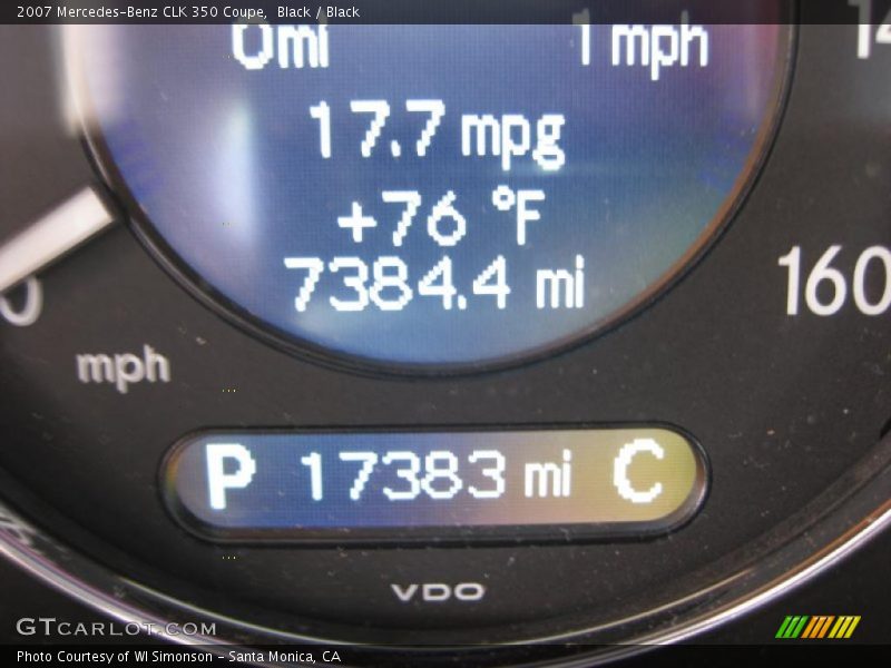 Black / Black 2007 Mercedes-Benz CLK 350 Coupe