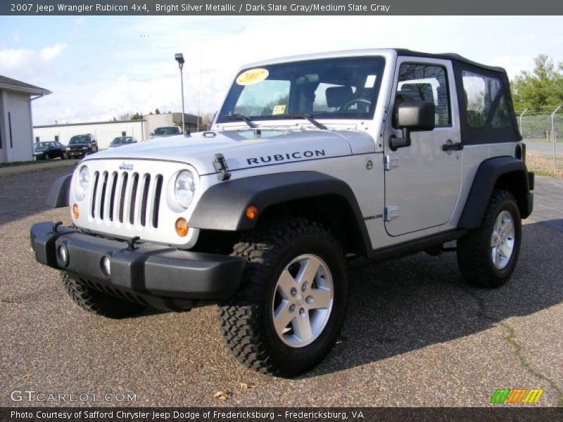 Bright Silver Metallic / Dark Slate Gray/Medium Slate Gray 2007 Jeep Wrangler Rubicon 4x4