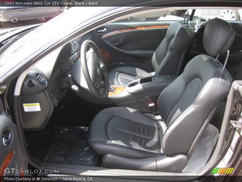 Black / Black 2007 Mercedes-Benz CLK 350 Coupe