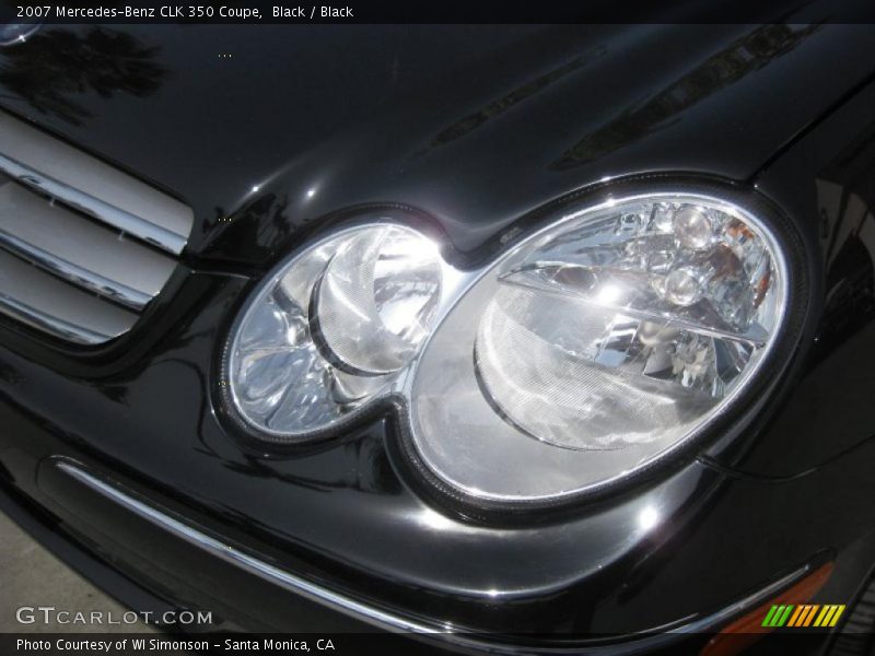Black / Black 2007 Mercedes-Benz CLK 350 Coupe