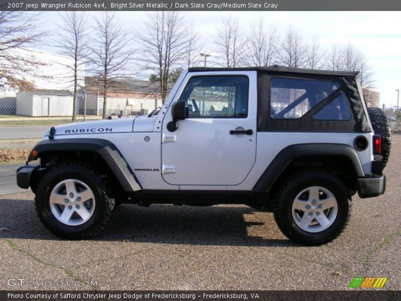Bright Silver Metallic / Dark Slate Gray/Medium Slate Gray 2007 Jeep Wrangler Rubicon 4x4
