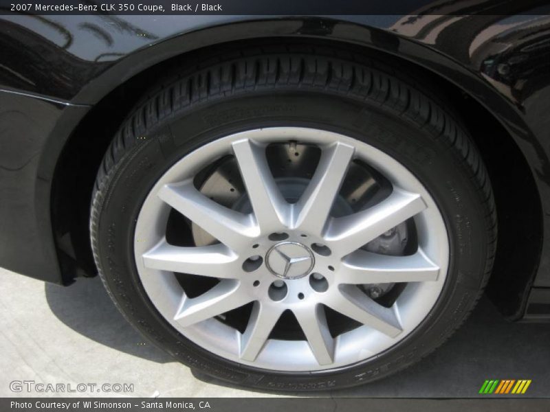 Black / Black 2007 Mercedes-Benz CLK 350 Coupe