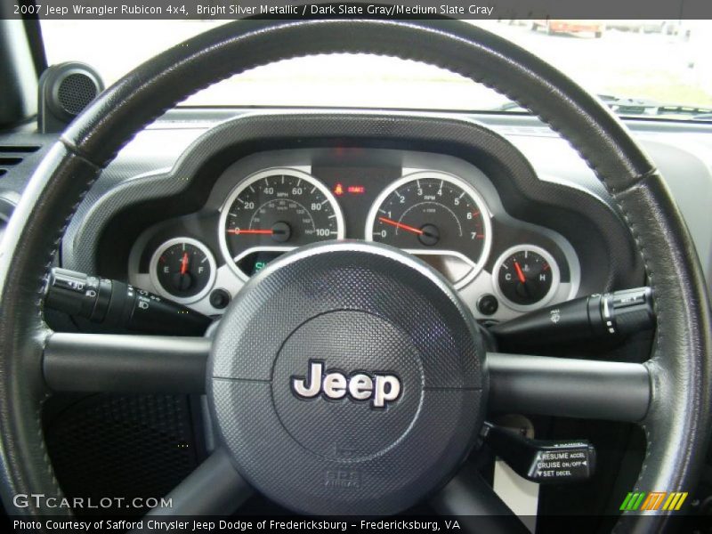 Bright Silver Metallic / Dark Slate Gray/Medium Slate Gray 2007 Jeep Wrangler Rubicon 4x4