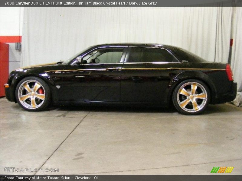 Brilliant Black Crystal Pearl / Dark Slate Gray 2008 Chrysler 300 C HEMI Hurst Edition