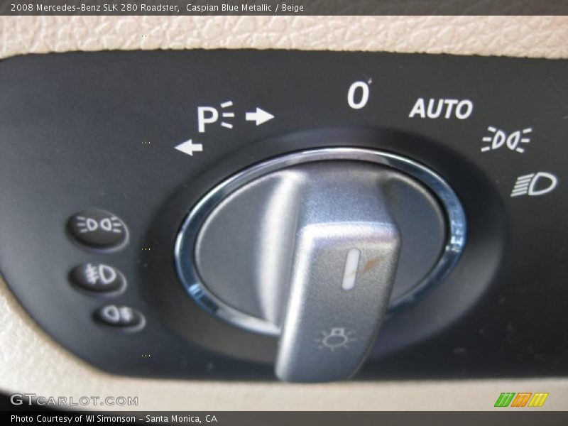 Caspian Blue Metallic / Beige 2008 Mercedes-Benz SLK 280 Roadster
