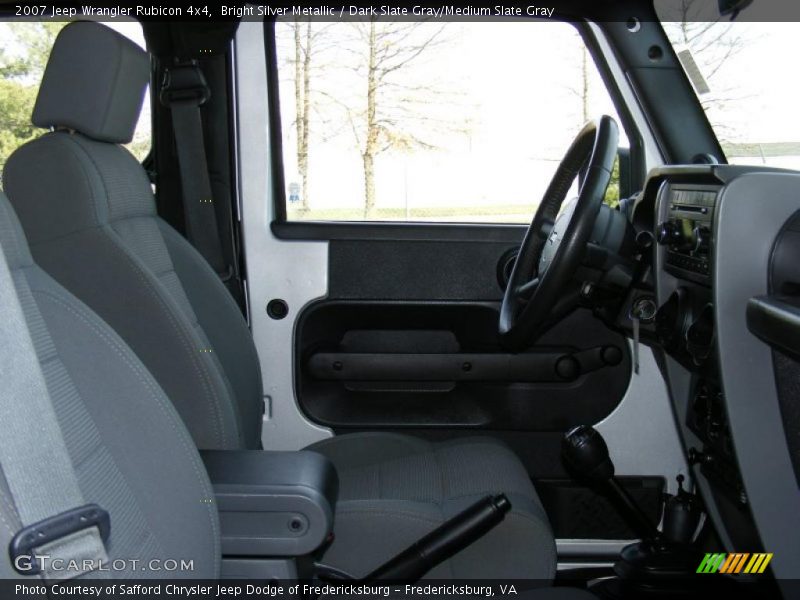 Bright Silver Metallic / Dark Slate Gray/Medium Slate Gray 2007 Jeep Wrangler Rubicon 4x4
