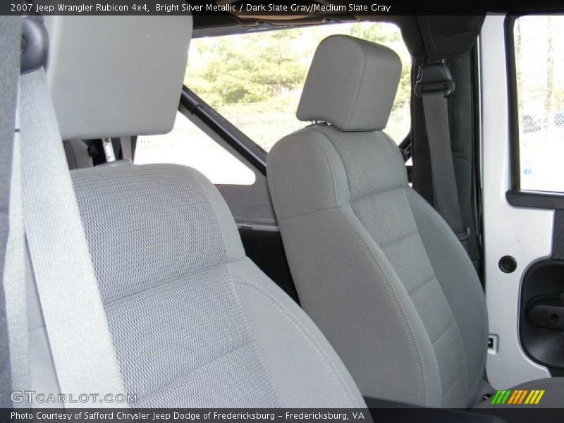 Bright Silver Metallic / Dark Slate Gray/Medium Slate Gray 2007 Jeep Wrangler Rubicon 4x4