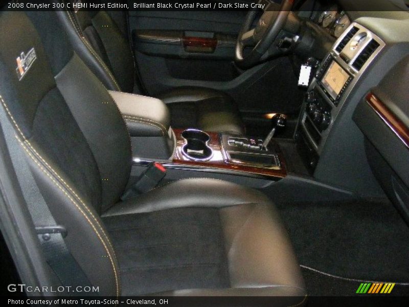 Brilliant Black Crystal Pearl / Dark Slate Gray 2008 Chrysler 300 C HEMI Hurst Edition