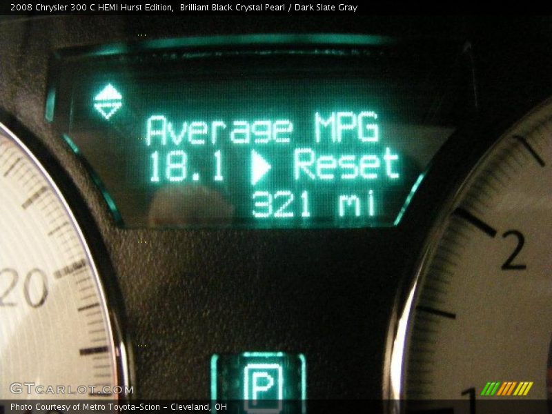 Brilliant Black Crystal Pearl / Dark Slate Gray 2008 Chrysler 300 C HEMI Hurst Edition