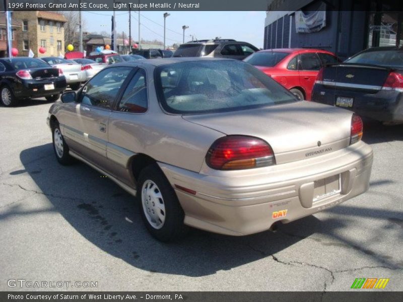 Light Taupe Metallic / Neutral 1996 Pontiac Grand Am SE Coupe