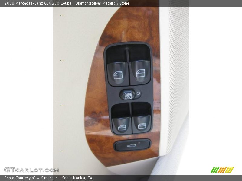 Diamond Silver Metallic / Stone 2008 Mercedes-Benz CLK 350 Coupe