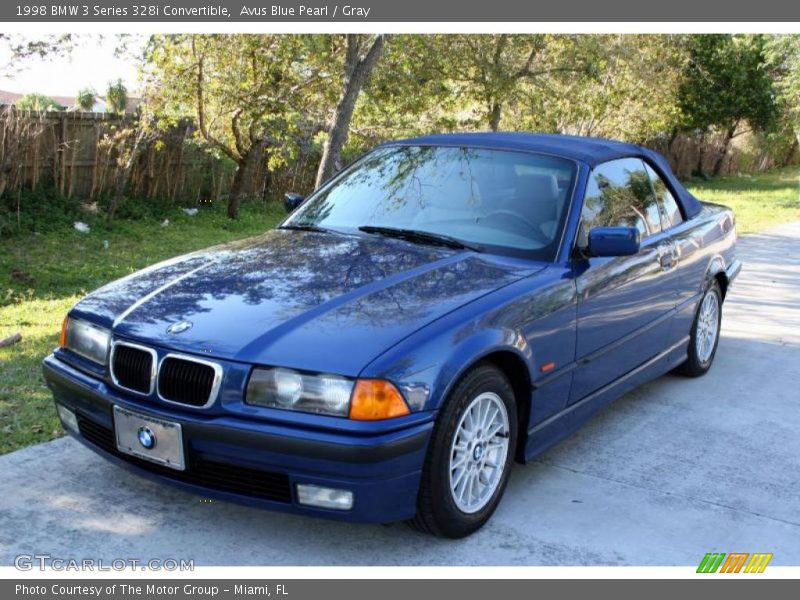 Avus Blue Pearl / Gray 1998 BMW 3 Series 328i Convertible