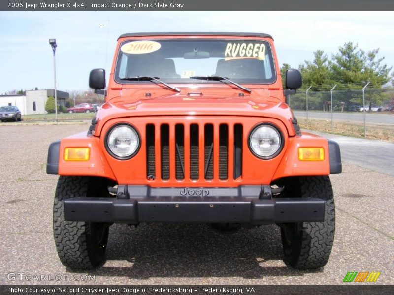 Impact Orange / Dark Slate Gray 2006 Jeep Wrangler X 4x4