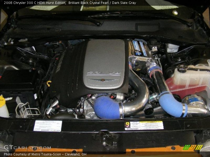 Brilliant Black Crystal Pearl / Dark Slate Gray 2008 Chrysler 300 C HEMI Hurst Edition