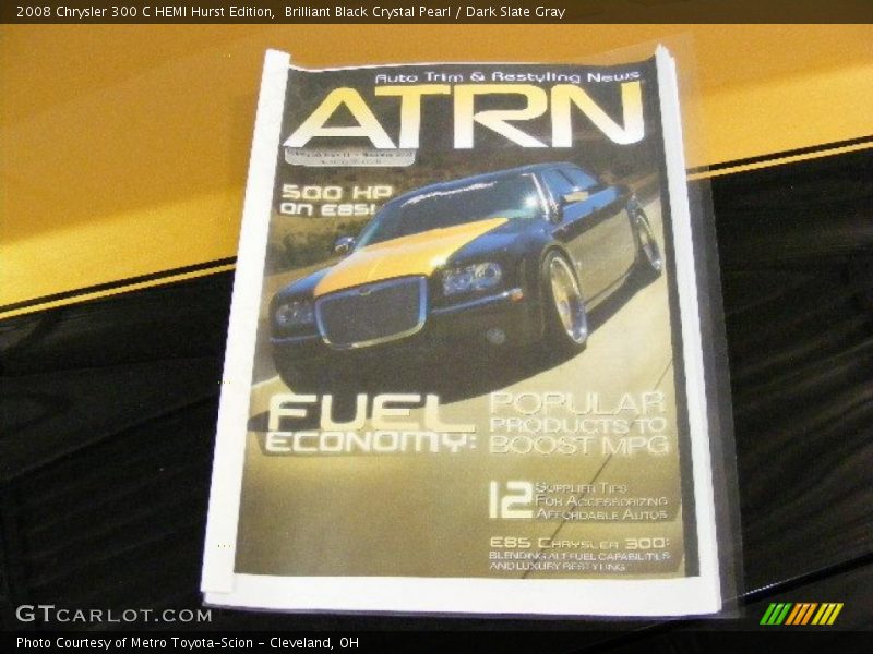 Brilliant Black Crystal Pearl / Dark Slate Gray 2008 Chrysler 300 C HEMI Hurst Edition