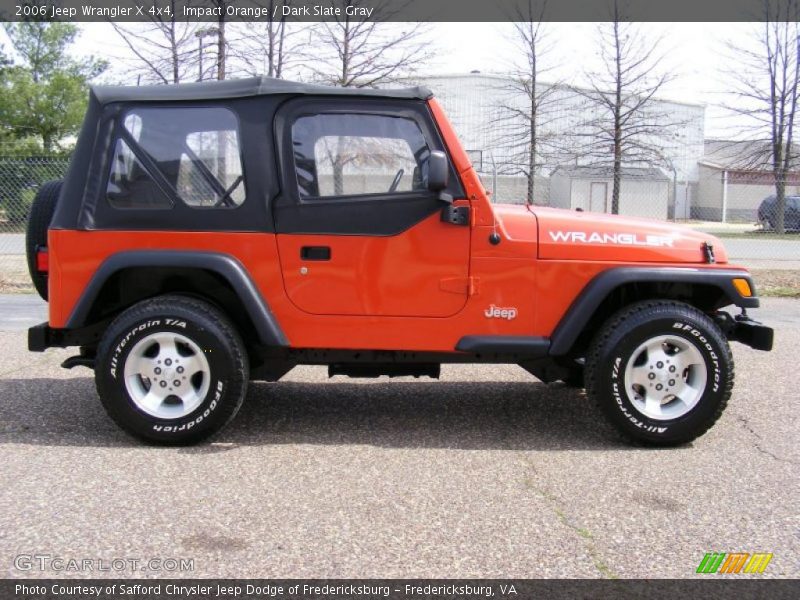 Impact Orange / Dark Slate Gray 2006 Jeep Wrangler X 4x4