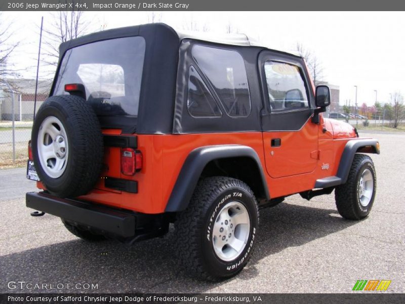 Impact Orange / Dark Slate Gray 2006 Jeep Wrangler X 4x4