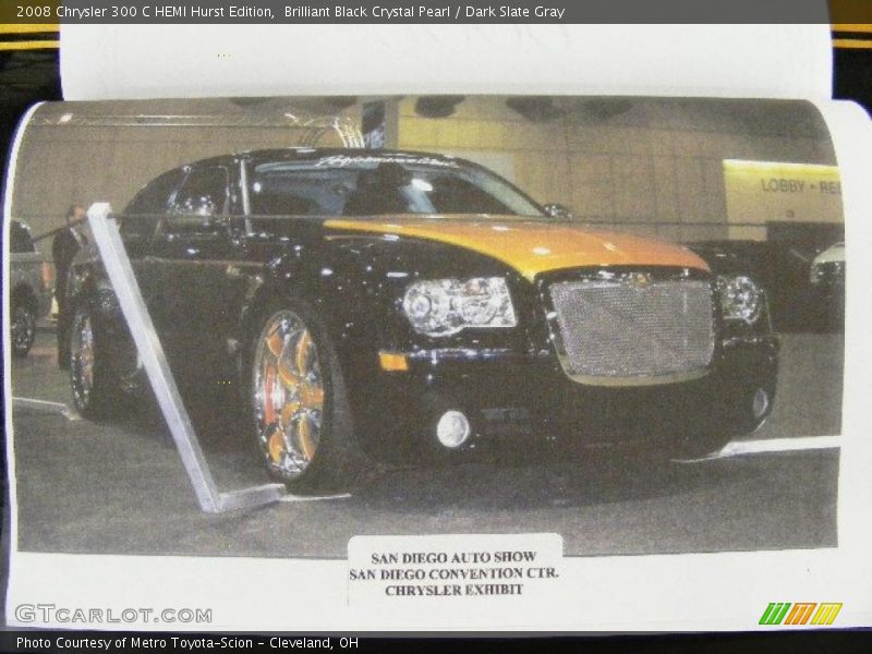 Brilliant Black Crystal Pearl / Dark Slate Gray 2008 Chrysler 300 C HEMI Hurst Edition