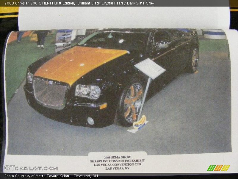Brilliant Black Crystal Pearl / Dark Slate Gray 2008 Chrysler 300 C HEMI Hurst Edition