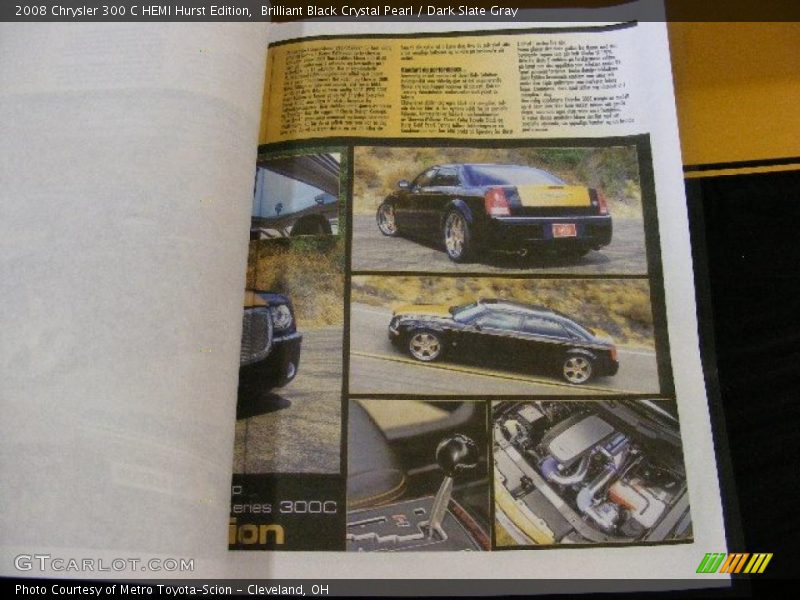 Brilliant Black Crystal Pearl / Dark Slate Gray 2008 Chrysler 300 C HEMI Hurst Edition