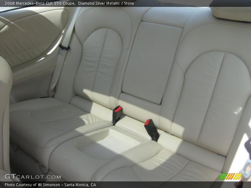 Diamond Silver Metallic / Stone 2008 Mercedes-Benz CLK 350 Coupe
