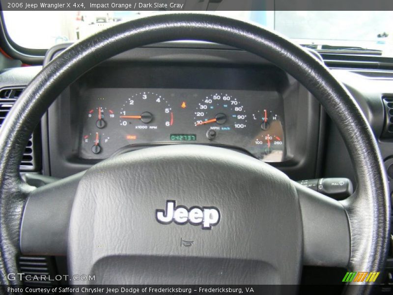 Impact Orange / Dark Slate Gray 2006 Jeep Wrangler X 4x4