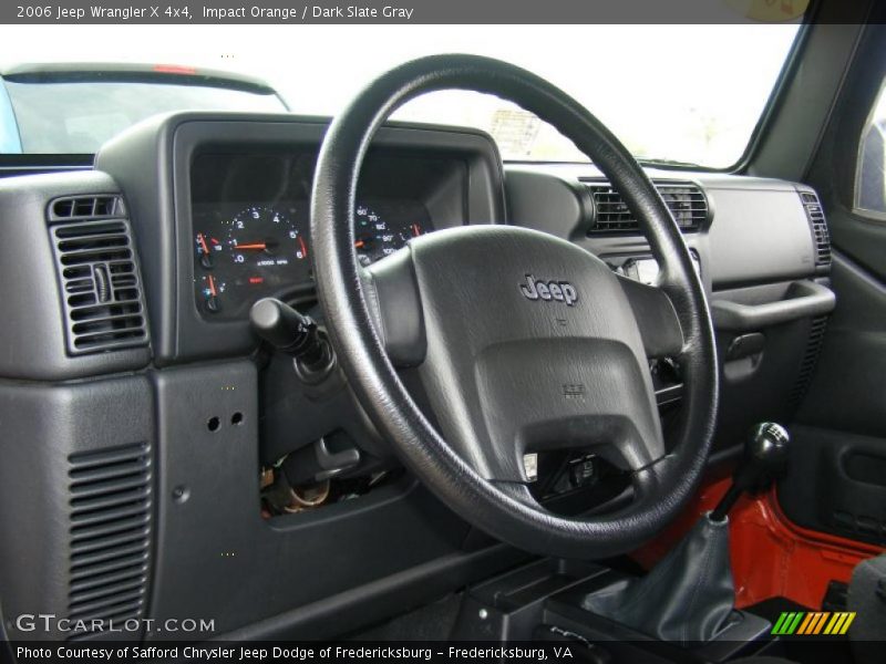 Impact Orange / Dark Slate Gray 2006 Jeep Wrangler X 4x4