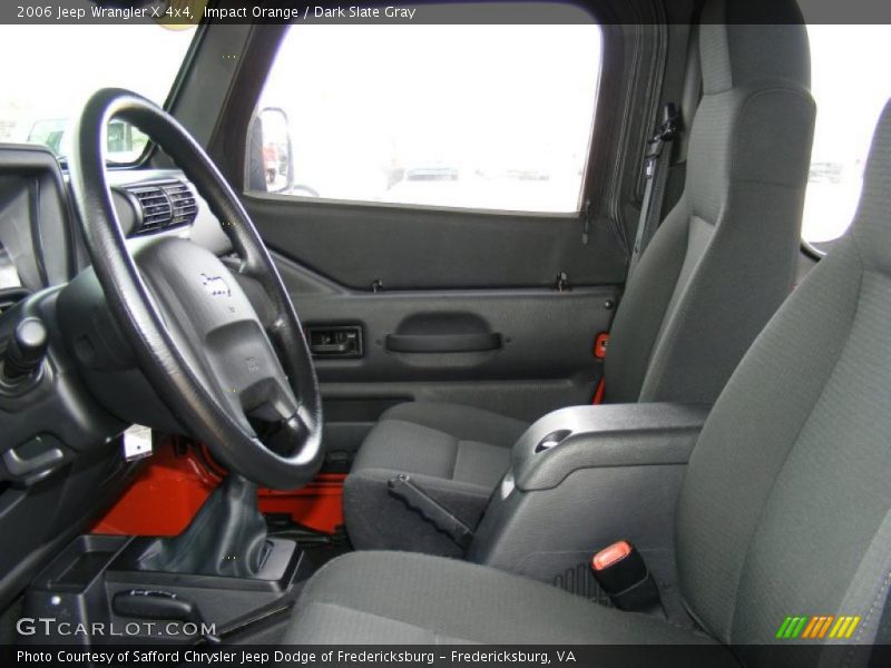 Impact Orange / Dark Slate Gray 2006 Jeep Wrangler X 4x4
