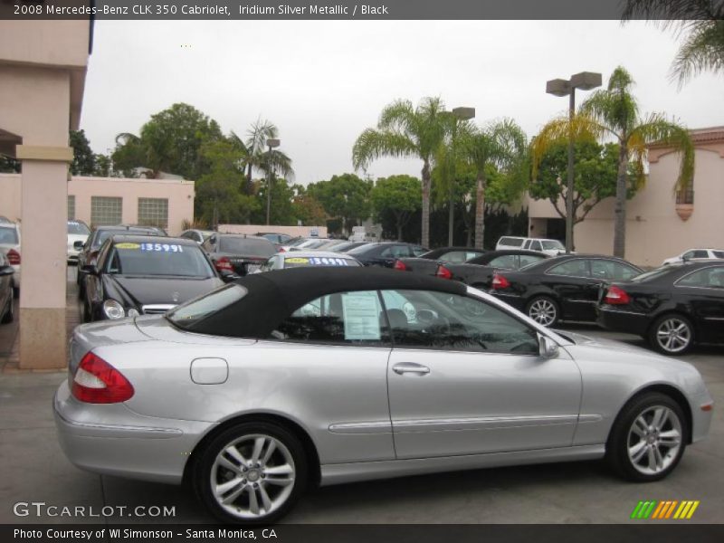 Iridium Silver Metallic / Black 2008 Mercedes-Benz CLK 350 Cabriolet