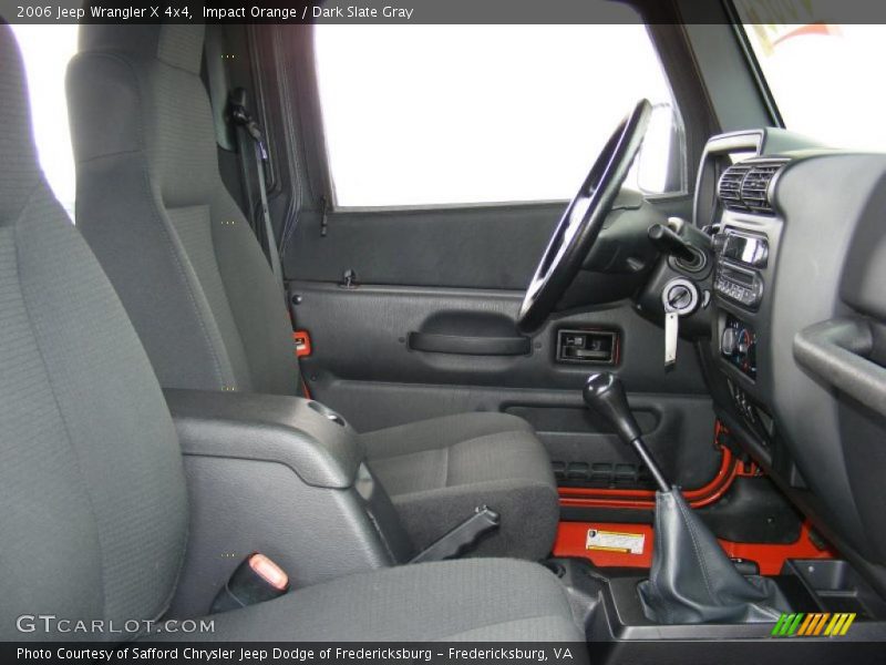 Impact Orange / Dark Slate Gray 2006 Jeep Wrangler X 4x4