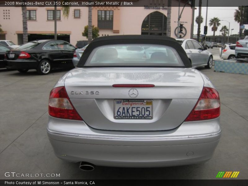 Iridium Silver Metallic / Black 2008 Mercedes-Benz CLK 350 Cabriolet