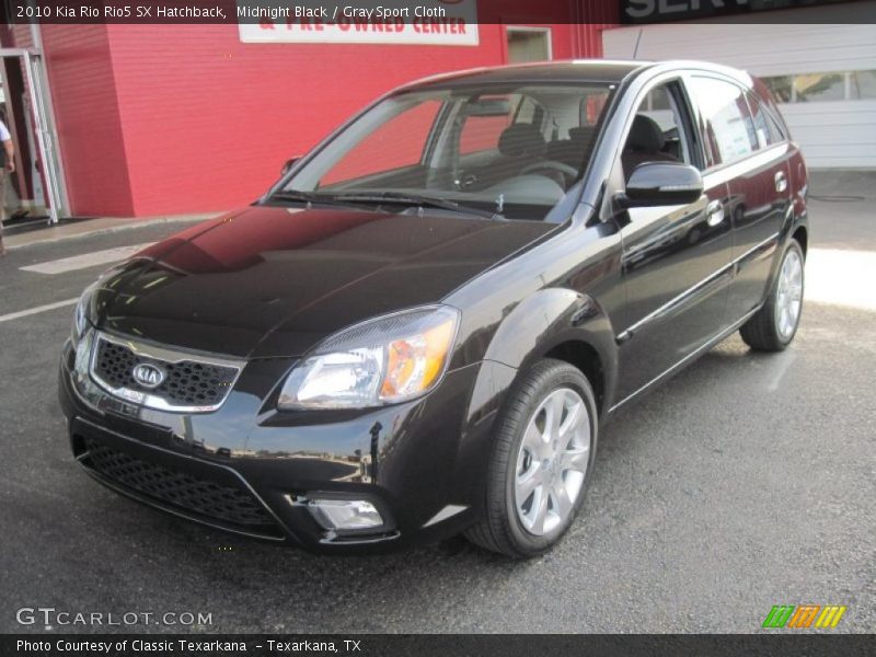 Midnight Black / Gray Sport Cloth 2010 Kia Rio Rio5 SX Hatchback