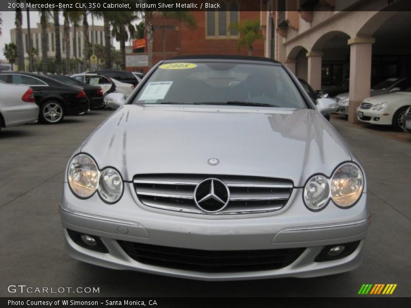 Iridium Silver Metallic / Black 2008 Mercedes-Benz CLK 350 Cabriolet