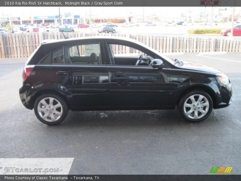 Midnight Black / Gray Sport Cloth 2010 Kia Rio Rio5 SX Hatchback