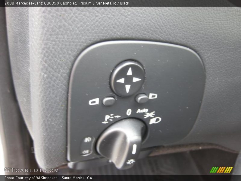 Iridium Silver Metallic / Black 2008 Mercedes-Benz CLK 350 Cabriolet