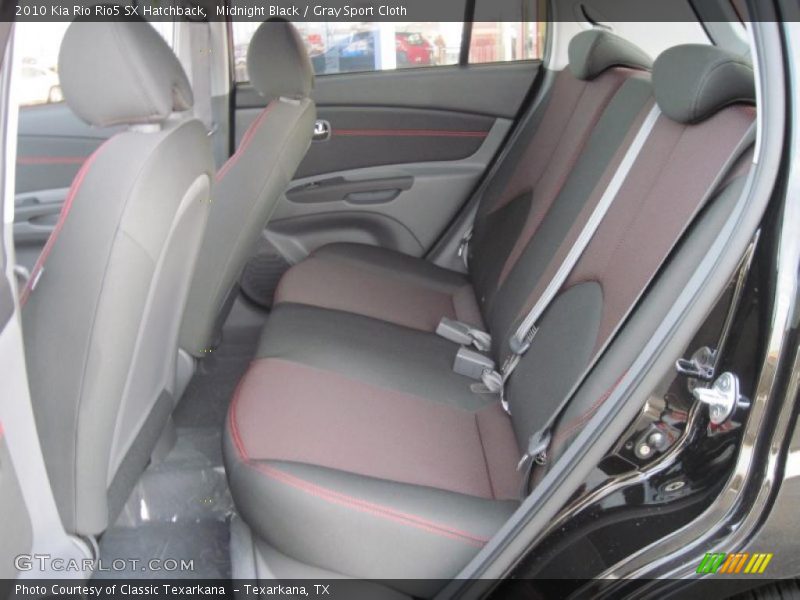 Midnight Black / Gray Sport Cloth 2010 Kia Rio Rio5 SX Hatchback