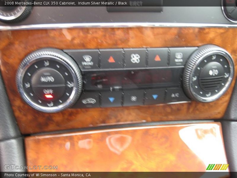 Iridium Silver Metallic / Black 2008 Mercedes-Benz CLK 350 Cabriolet