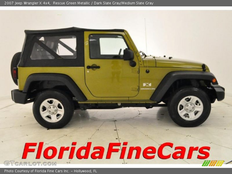Rescue Green Metallic / Dark Slate Gray/Medium Slate Gray 2007 Jeep Wrangler X 4x4