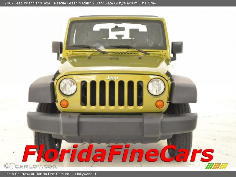 Rescue Green Metallic / Dark Slate Gray/Medium Slate Gray 2007 Jeep Wrangler X 4x4