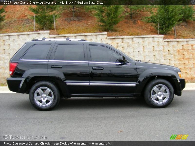 Black / Medium Slate Gray 2007 Jeep Grand Cherokee Overland 4x4