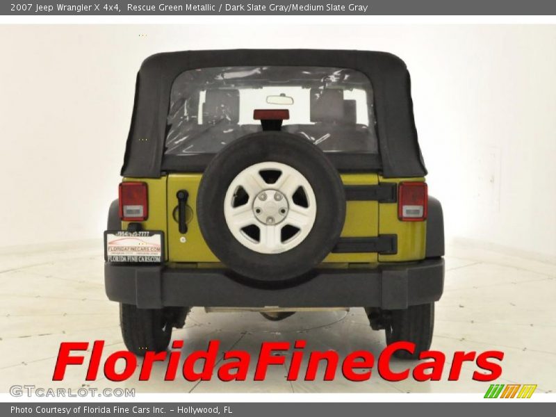 Rescue Green Metallic / Dark Slate Gray/Medium Slate Gray 2007 Jeep Wrangler X 4x4