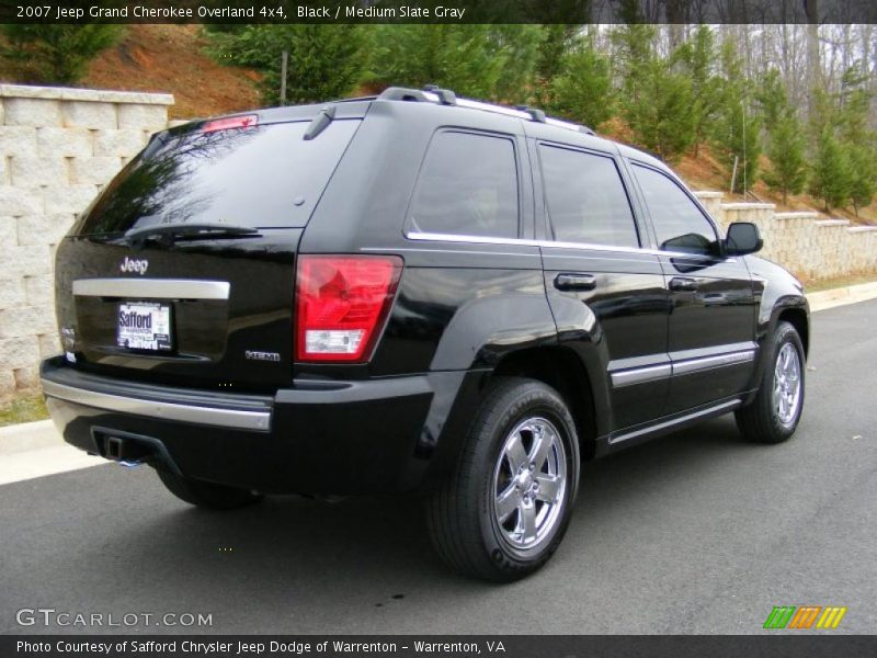 Black / Medium Slate Gray 2007 Jeep Grand Cherokee Overland 4x4